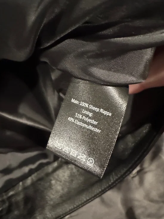 Saint + Sofia Large L Black Studded Leather Moto Jacket NWT - Picture 5 of 6